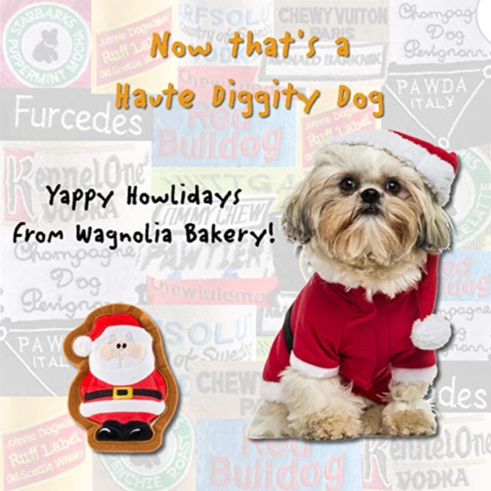 Haute Diggity Dog Santa Clause Plush Toy
